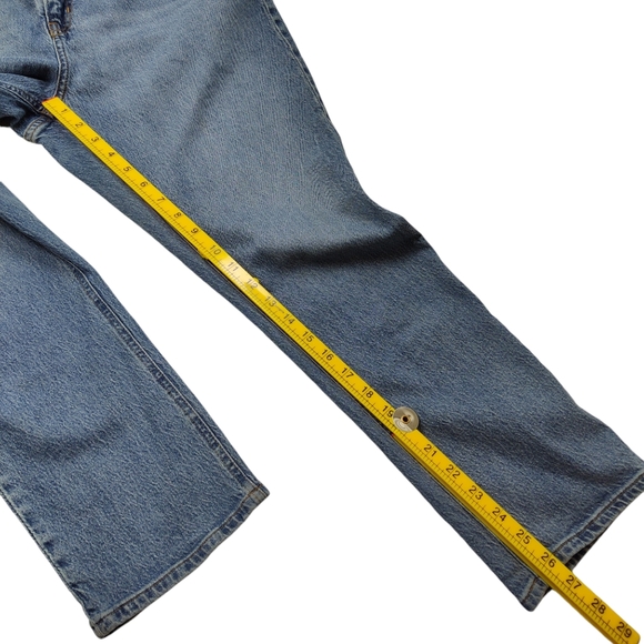 H&M Slim High Waist Ankle Jeans Women’s Size 14 Light-medium Wash Blue - Picture 6 of 7